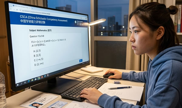 CSCA（中国学術能力評価試験はオンライン試験