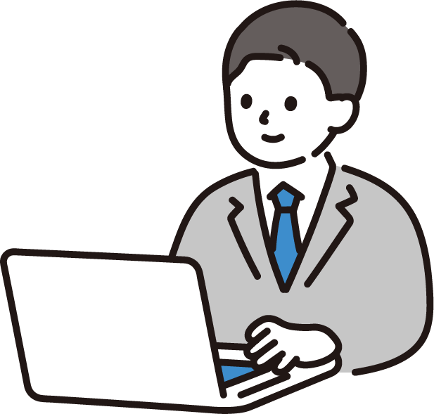 受講者の声-男性のイラスト